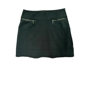 Athleta Black Zip Pocket Stretch Mini Skirt - Size Small